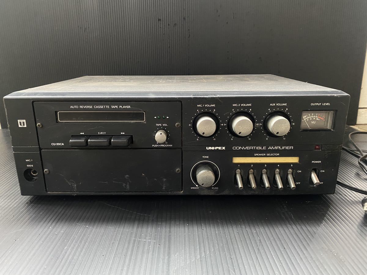 UNI-PEX CONVERTIBLE ANPLIFIER CPA-60 カセットプレイヤー CU-20CA