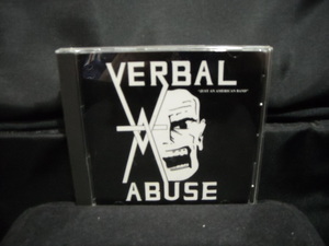 輸入盤CD/VERBAL ABUSE/JUST AN AMERICAN BAND/LIVE IN '84/80年代USハードコアパンクHARDCORE PUNK