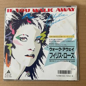 7インチ プロモ PHYLLIS RHODES - IF YOU WALK AWAY