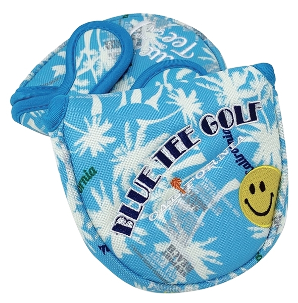 ◆3送料無料PTM【PCH:ブルー】ブルーティーゴルフ 【パームツリー(PCHモデル)】マレット型パターカバー BLUE TEE GOLF PMP-002