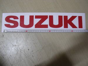スズキ　SUZUKI　タンク　カウル　ステッカー　デカール　ロゴマーク　赤　大　35cm　かんたん仕上げ　RG　TS　GT　カタナ　GSX　　