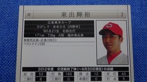 KMC1457★ベースボールマガジン BBM 095 東出輝裕 GENESIS 広島東洋カープ BASEBALL MAGAZINE 2012_画像5