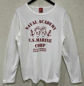 ＊ステュディオ・ダルチザン STUDIO D'ARTISAN U.S.MARINE CORP 長袖Tシャツ トップス カットソー M　　　　　 　 BJBA.AA