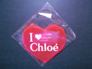[ new goods!!] Chloe juice Heart badge pink brooch I LOVE Chloe Islay b Chloe Chloe juice plum rice field . sudden general merchandise shop limitation 2006 year 