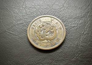 明治16年　竜2銭青銅貨 送料無料 （15172）古銭 骨董　アンティーク　日本 貨幣　菊の紋章 お宝