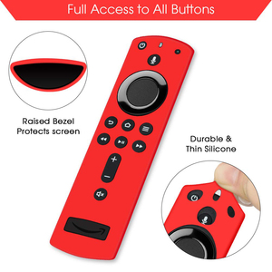 【新品】Amazon FireTVStick 第3世代/4K対応リモコンカバー【レッド（赤）】