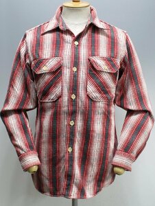 Warehouse (ウエアハウス) FLANNEL SHIRTS / フランネルシャツ レッド × オフ size L