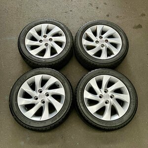 タイヤ付き純正ホイール4本セット　bB　QNC21　15×6J　+40　100　4穴　185/55R15　2009年製　5ミリ