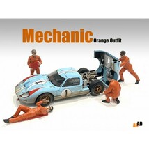 アメリカン ジオラマ 1/18 レース メカニック ダン オレンジ フィギア American Diorama Mechanic Dan (Orange) ミニチュア_画像7