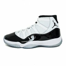 【ほぼ未使用品】【1円】ナイキ NIKE AIR JORDAN 11 RETRO ジョーダン11 レトロ 378037 100 WHITE BLACK CONCORD US9 27.0cm スニーカー_画像2