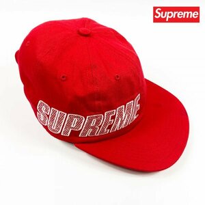 シュプリーム Supreme メンズ レディース ベースボールキャップ 帽子 Side Barner 6 Panel 赤 レッド FW16H23