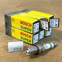 ヨ: 新品保管品 BOSCH/ボッシュ スパークプラグ 6本セット BOSCH SUPER Cu-Electrode F7DC0 品番:0241235676_画像1