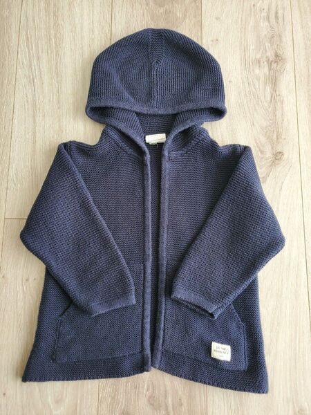 美品☆ZARA baby カーディガン ネイビー 86