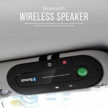 ワイヤレス高音質 スピーカー 車用 サンバイザー 音楽再生 Bluetooth ハンズフリー通話スピーカーフォン_画像2
