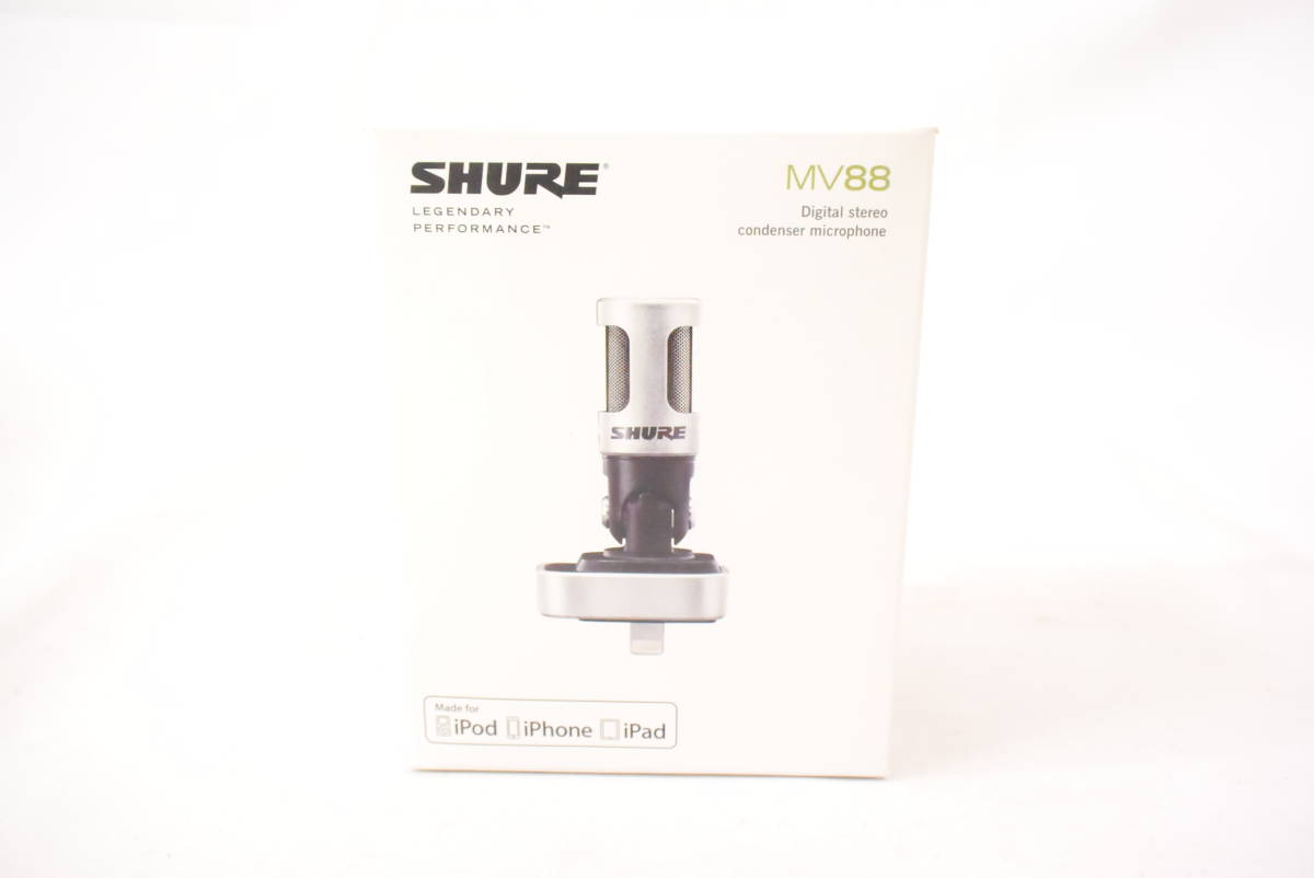 SHURE コジマ｜デジタルステレオコンデンサーマイクロフォン MV88+