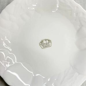 【未使用品】お得な5枚セット♪NATURAL ROMAN 白いお皿 大皿26cm1枚、中皿18.5cm4枚の画像6