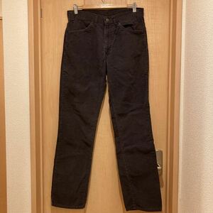 USA made Levi's 519 corduroy pants Vintage black black Golden size 33×33 rare America made 80's Levi's 501 551 505 517