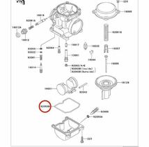 【在庫あり 即納】ZRX 400 E1-E3 カワサキ 純正 フロート チャンバー ガスケット ZR400E キャブレター パッキン Oリング 4個1台分 【T】_画像2