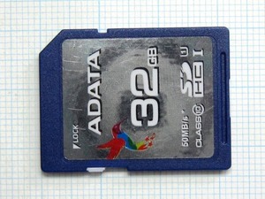 ★ADATA ＳＤＨＣ メモリーカード ３２ＧＢ 中古★送料６３円～