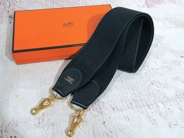 その他 【極美品】HERMES アクセサリー ショルダーストラップ ネイビー ...
