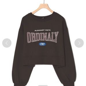 w closet カレッジプリントスエットショートプルオーバー