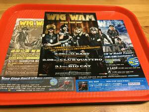 ウィグワム Wigwam 来日公演チラシ3種☆即決 JAPAN TOUR 2007年来日＋2010年来日+2010年追加 ウィグワマニア・トレジャー・アイランド