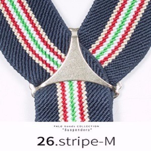 サスペンダー◇Ｙ◇25mmフォーマルからカジュアルまで幅広いスタイリング　26，stripe-M　☆即日発送☆新品☆送料無料☆メンズレディース☆