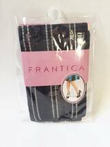 新品　百貨店商品　FRANTICA　クルー丈　ソックス　フラワーライン　ブルーロワ　日本製_画像1