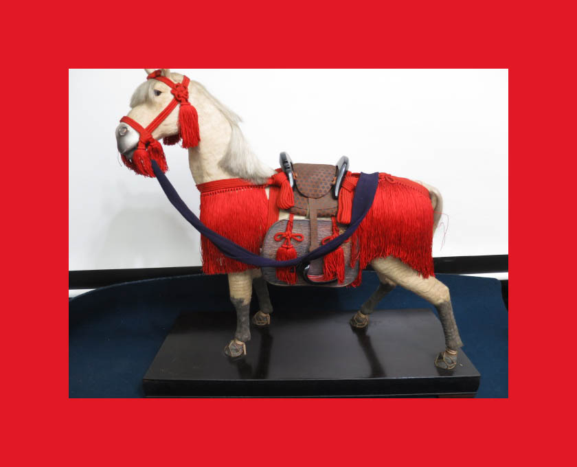 :Sofortige Entscheidung [Puppenmuseum] Pferd A-411 Mai Puppe, Kriegerpuppe, allgemeine Dekoration. Maki-e 5, Jahreszeit, Jährliche Veranstaltungen, Kindertag, Mai Puppen