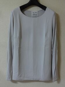 priority プライオリティ カットソー シフォン 長袖 40サイズ グレー wtnbmnk k f 1120★