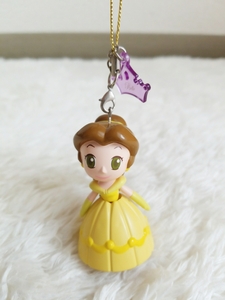 * новый товар Disney Princess Beauty and the Beast bell эмблема ремешок колеблющийся брелок для ключа ..Belle с логотипом Tiara очарование имеется ремешок *