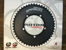 FY525 ローター ROTOR QARBON NO-Q AERO アウター チェーンリング PCD110 50T 5アーム_画像3