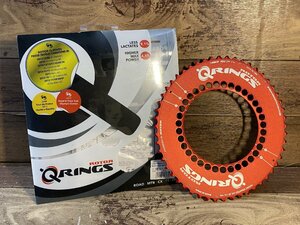 FY293 ローター ROTOR Q-RING AERO 楕円 チェーンリング PCD130 52T 赤 5アーム