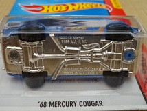 HW Hot WHeeLS ホットウィール マーキュリー クーガー '68 Mercury Cougar 青色 ミニカー ミニチュアカー Toy car Miniature _画像3