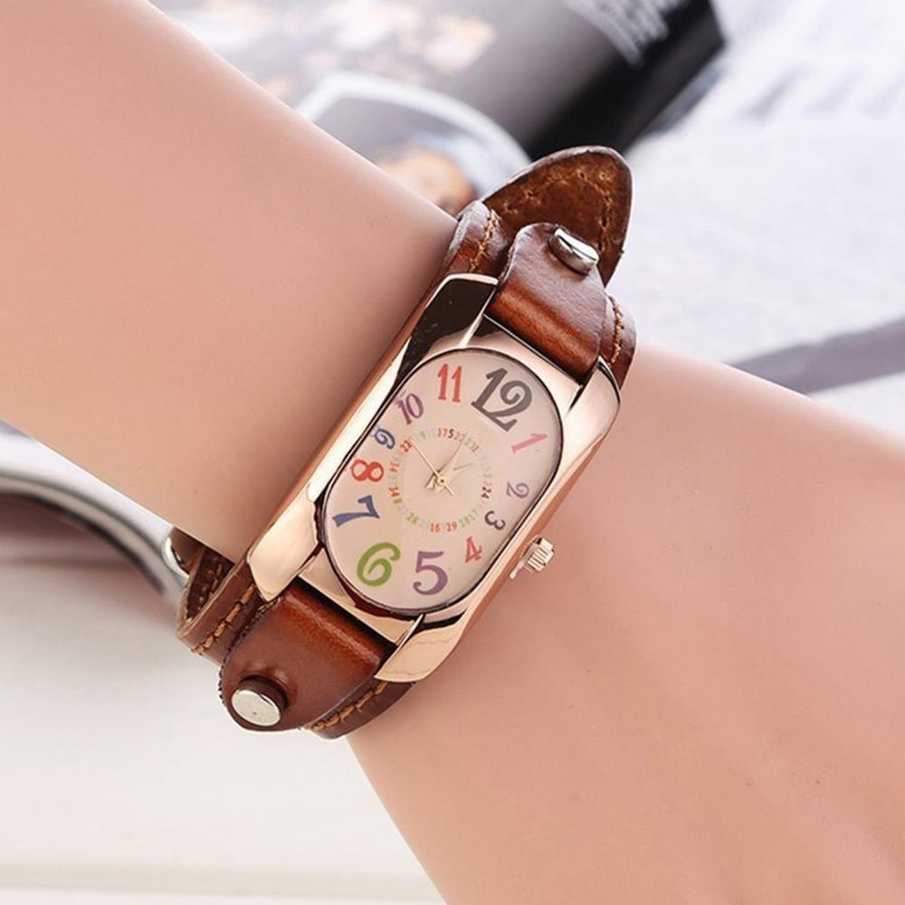 ロエベ 腕時計 美品 アンティーク レディース ダークブラウン革 ブレス