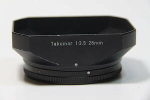 home4-7《送料無料 外観〇使用◎》 Super Takumar 28mm F3.5 SMC Takumar 28mm F3.5 ペンタックス 金属製角型レンズフード