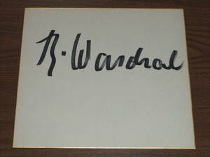 ◆直筆サイン色紙　ボフダン・ヴァルハルさん（ボーダン・ワルチャル）（スロヴァキア室内合奏団）　Bohdan Warchal 　来日時の直筆サイン