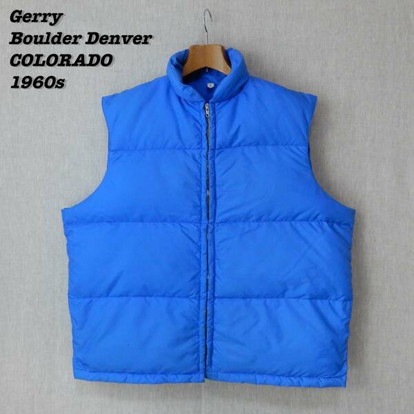 Gerry Boulder Denver COLORADO Down Vest 1960s X-LARGE Vintage ジェリー ダウンベスト ヴィンテージ 1960年代 アウトドア