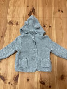 babyGap ニットカーディガン くま 耳