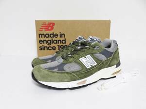 送料無料 新品 New Balance M991GGT 26.5 Made in UK ニューバランス M991 GGT グリーン カーキ グレー