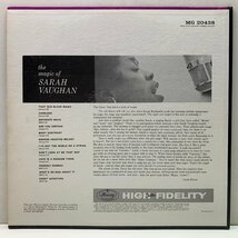 良好!! MONO 初版 黒銀ラベ 深溝 USオリジナル SARAH VAUGHAN The Magic Of ('59 Mercury) コーティング仕様 サラ・ヴォーン 黄金期の傑作_画像2