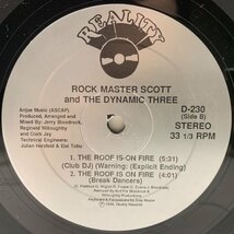 シュリンク美盤!! 12インチ USオリジナル ROCK MASTER SCOTT & THE DYNAMIC THREE Request Line ('84 Reality) OLD SCHOOL CLASSIC_画像2