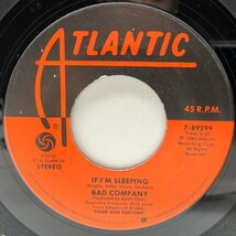 美盤!! STERLING刻印 USオリジナル BAD COMPANY That Girl / If I'm Sleeping ('86 Atlantic) ポール・ロジャース 45RPM._画像2