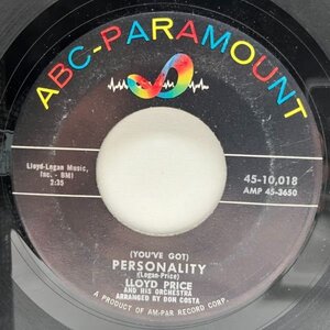 USオリジナル 7インチ LLOYD PRICE (You've Got) Personality ('59 ABC-Paramount) EARLY SOUL ロイド・プライス 45RPM.