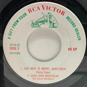 【RCAがお届けするクリスマスコンピ】プロモ USオリジ 7インチ VARIOUS Merry Christmas From Your RCA Victor Record Dealer ('58) 45RPM