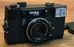 CC-8241 ■送料無料■ コニカ KONICA C35 AF HEXANON 38ｍｍ Ｆ2.8 カメラ 431g●レンズ曇りあり●シャッターのみ確認●ジャンク扱い/くGO