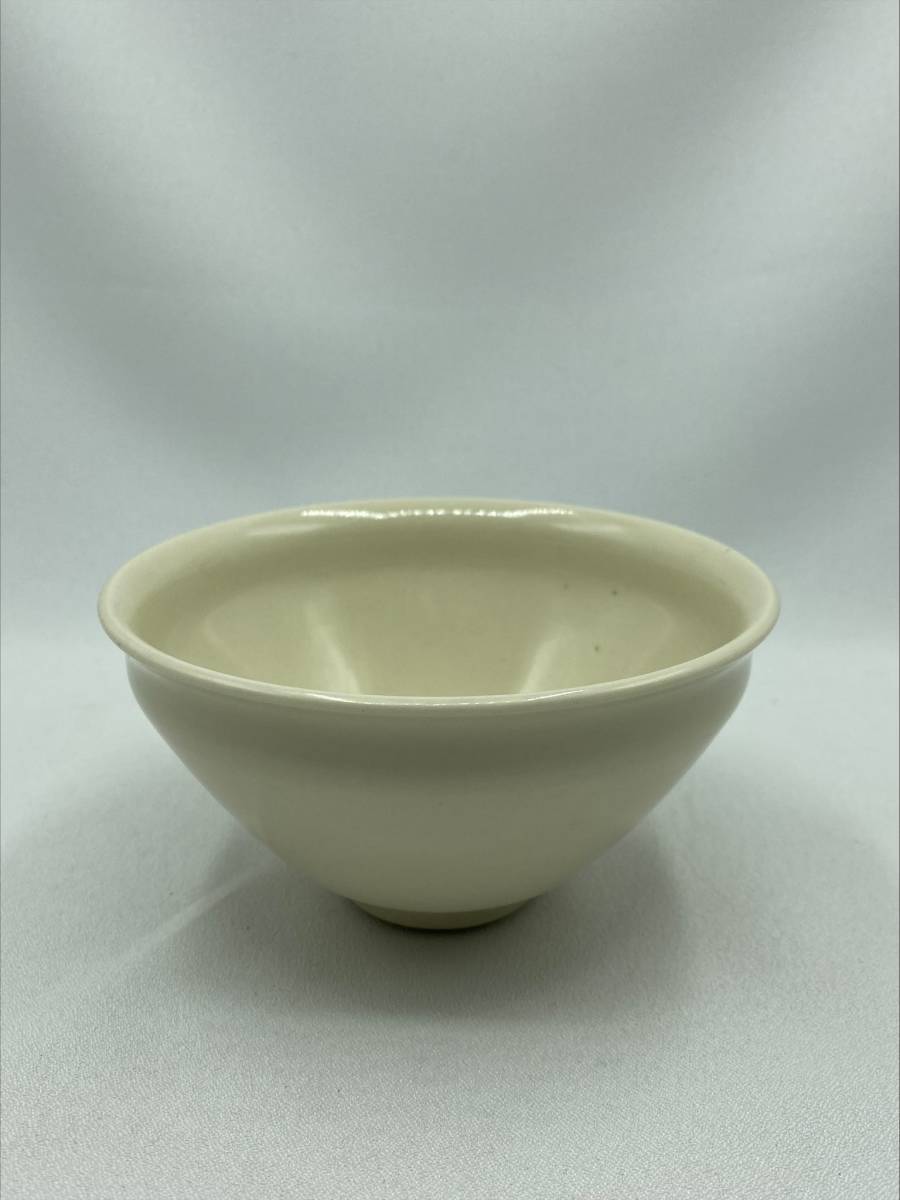 IF05074【天目茶碗 白天目 紫雲 紙箱 陶印有 茶道具】検)献茶 茶器