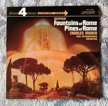 LP-Dec / 米 London / Charles Munch・New Philharmonia Orchestra / RESPIGHI_Fountains of Rome & Pines of Rome_画像1