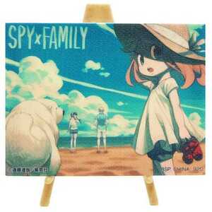 ロイド＆アーニャ＆ヨル＆ボンド/海 イーゼル付きミニプレート「一番くじ SPY×FAMILY」E賞★スパイファミリー