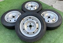 トヨタ プロボックス サクシード 純正 14インチ スチールホイール＆DUNLOP WINTERMAXX SV01 155/80R14 88/86N LT 4本セット_画像1